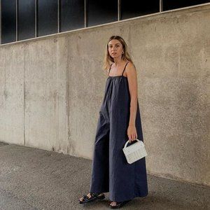 COS Wide-Leg Cotton Jumpsuit